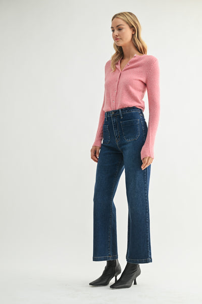 Patch Pocket Wide Leg