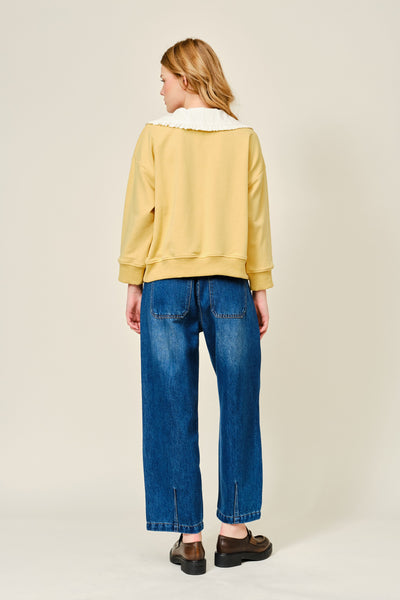 Removable Peter Pan Color Sweatshirt - Lulu Bella Boutique