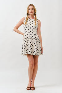 Polka Dot Sleeveless Bubble Dress - Lulu Bella Boutique