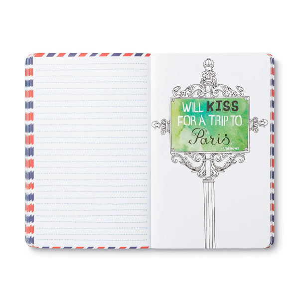 "Paris is always a good idea." —Audrey Hepburn Softcover Journal