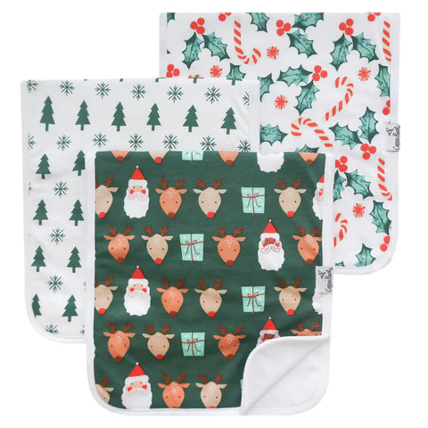 Premium Burp Cloth Set in Prancer