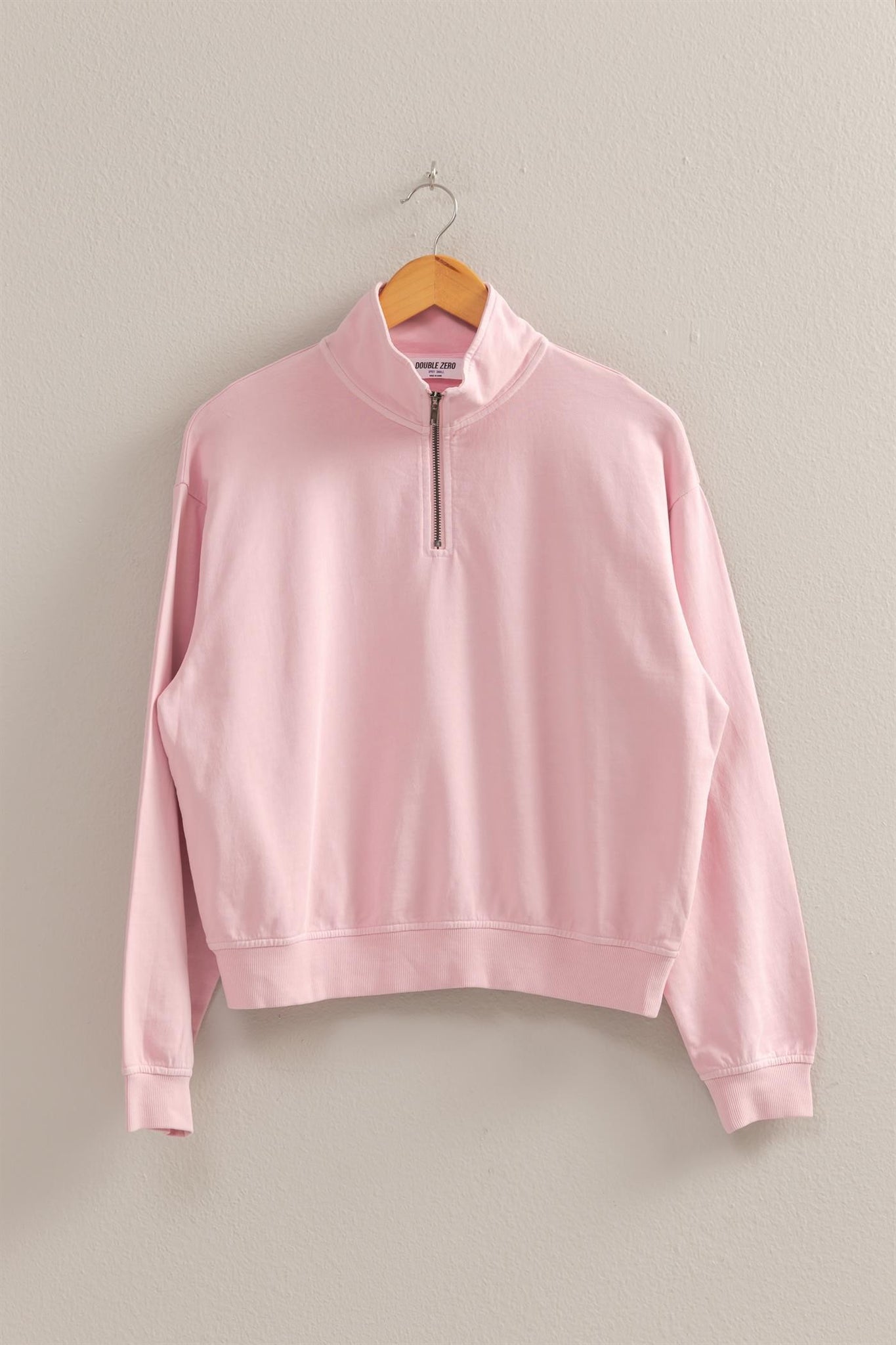 Half Zip Long Sleeve Sweatshirt - Lulu Bella Boutique