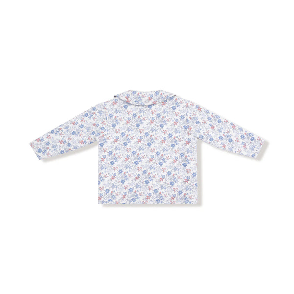 Country Girl Floral Quilted Jacket with Peter Pan Collar