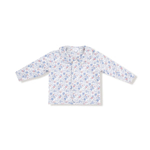 Country Girl Floral Quilted Jacket with Peter Pan Collar