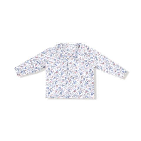 Country Girl Floral Quilted Jacket with Peter Pan Collar