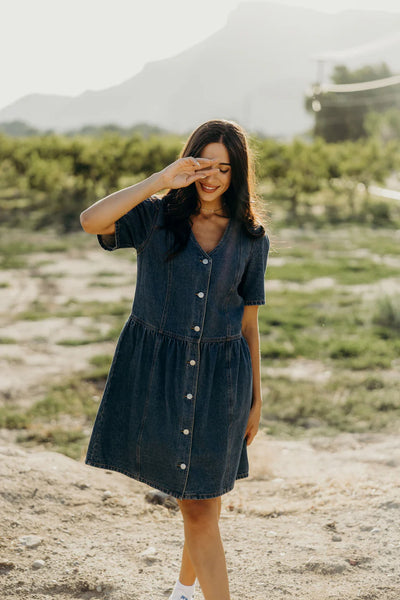 The Rayleigh Dress in Vintage Wash - Lulu Bella Boutique