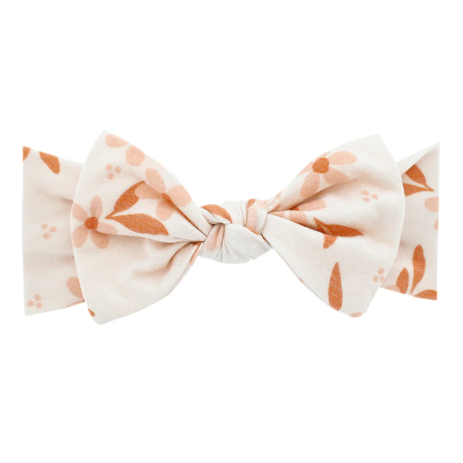 Knit Headband Bow in Rue