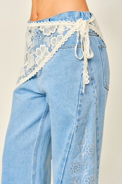 Scarf Lace Wrap Skirt - Lulu Bella Boutique