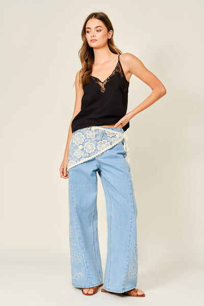 Scarf Lace Wrap Skirt - Lulu Bella Boutique