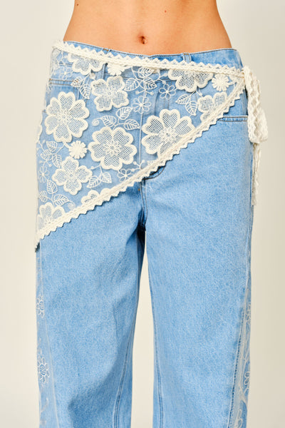 Scarf Lace Wrap Skirt - Lulu Bella Boutique