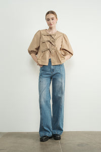 Seam Detail High Waist Wide Leg Jeans - Lulu Bella Boutique