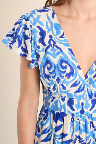 Short Long Printed Dress - Lulu Bella Boutique