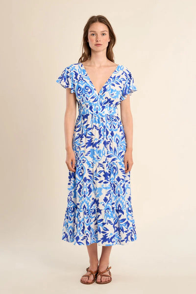 Short Long Printed Dress - Lulu Bella Boutique