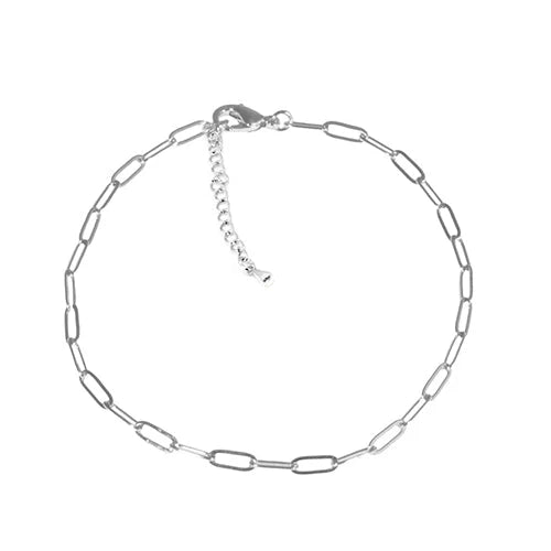 Paperclip Chain Anklet - Lulu Bella Boutique
