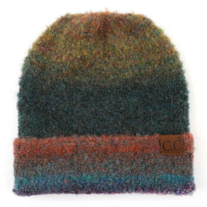 Multi Color Slouchy Mohair Beanie