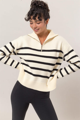 Half Zip Knit Sweater