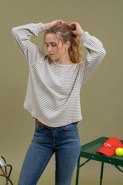 Striped Raglan Top