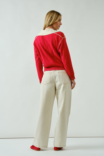 Super Soft Polo Pullover Sweater