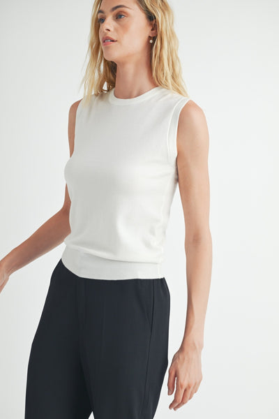 Sleeveless Sweater Top