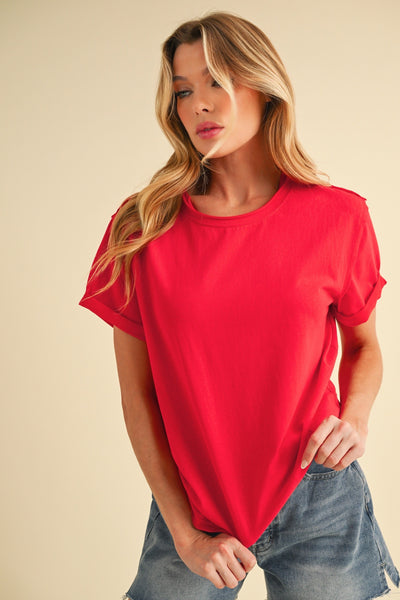 Mali Baby Tee Short Sleeve Top - Lulu Bella Boutique