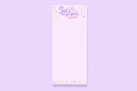 Let's Go Girl Skinny List Pad