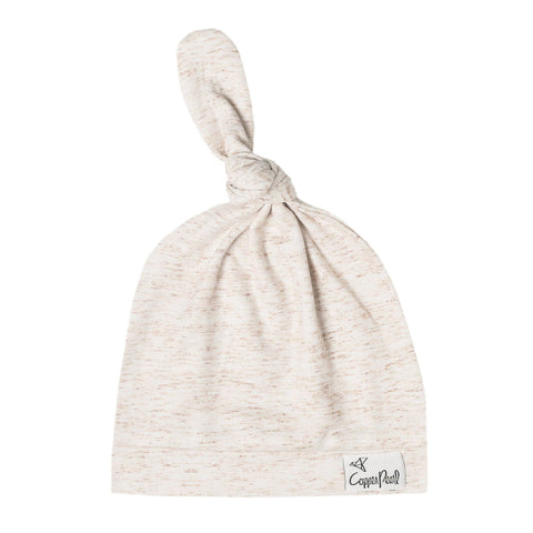 Top Knot Hat in Oat