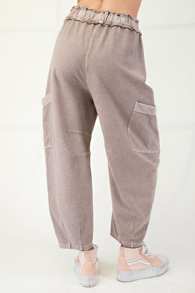 Terry Knit Mineral Washed Pants