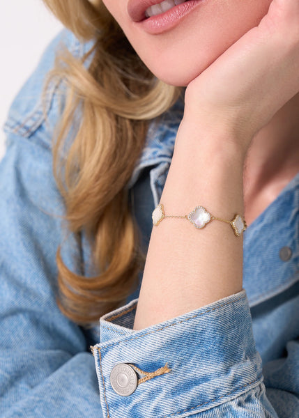 Icon White Bracelet - Lulu Bella Boutique