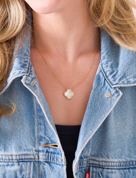Icon White Necklace - Lulu Bella Boutique