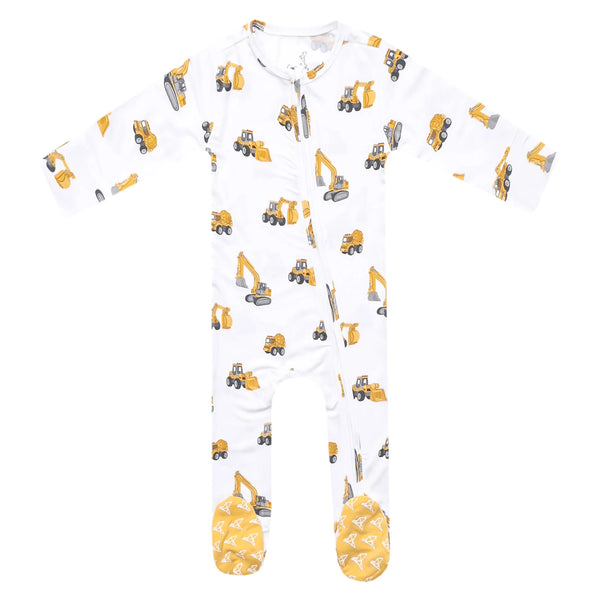 Bamboo Zip-Up Footie in Dozer