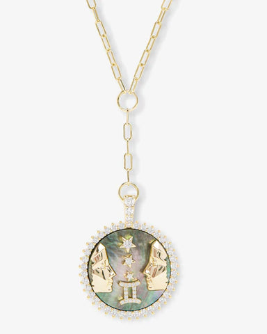 Zodiac Medallion Necklace - Lulu Bella Boutique