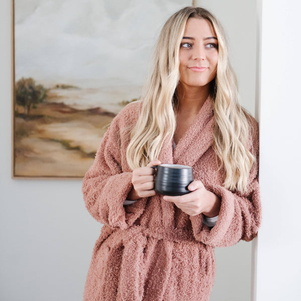 COZY BAMBONI® ROBES: Gray / Large/XL - Lulu Bella Boutique