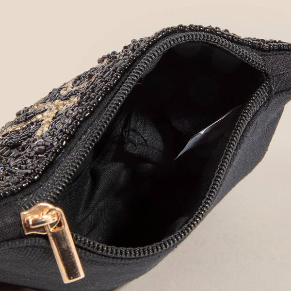 Vodka Money Seed Beaded Coin Purse: MULTI - Lulu Bella Boutique