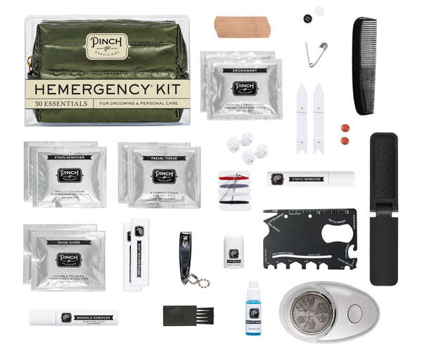 Hemergency Kit | Puffer, Men's, Holiday, Christmas Gifts: Blue
