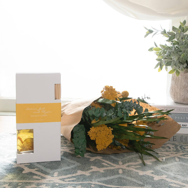 Lemon Zest and Thyme Botanical Reed Diffuser - Lulu Bella Boutique
