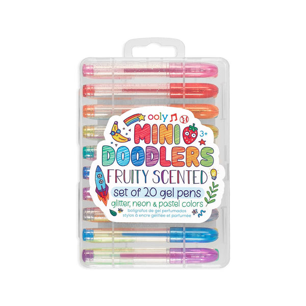 Mini Doodlers: Fruity Scented Gel Pens (Set of 20) - Lulu Bella Boutique