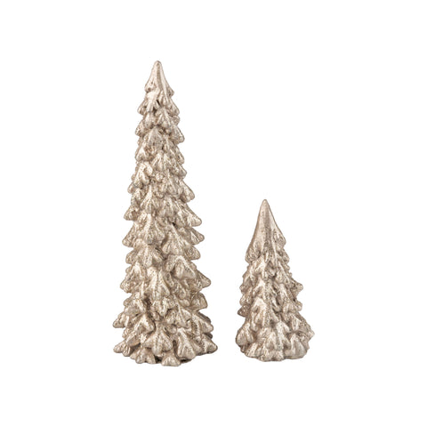 Set of 2 Resin Trees