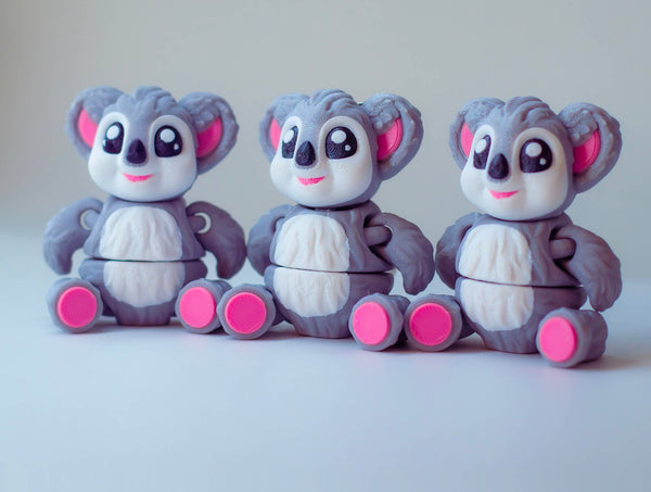 Koala 3D Printed Articulated Fidget Toy: Small - 4" - Lulu Bella Boutique