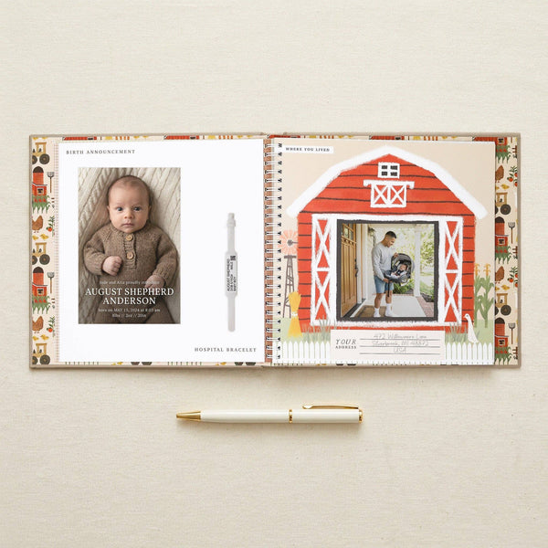 Little Farmer Baby Memory Book - Lulu Bella Boutique
