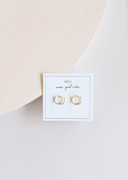 Minimalist - Spiral - Gold Earrings