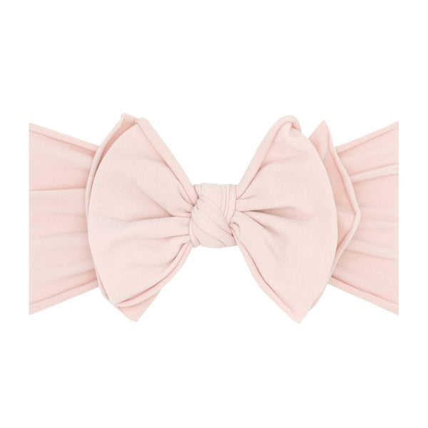 Baby Bling® FAB-BOW-LOUS® soft nylon bow headband: Pink - Lulu Bella Boutique