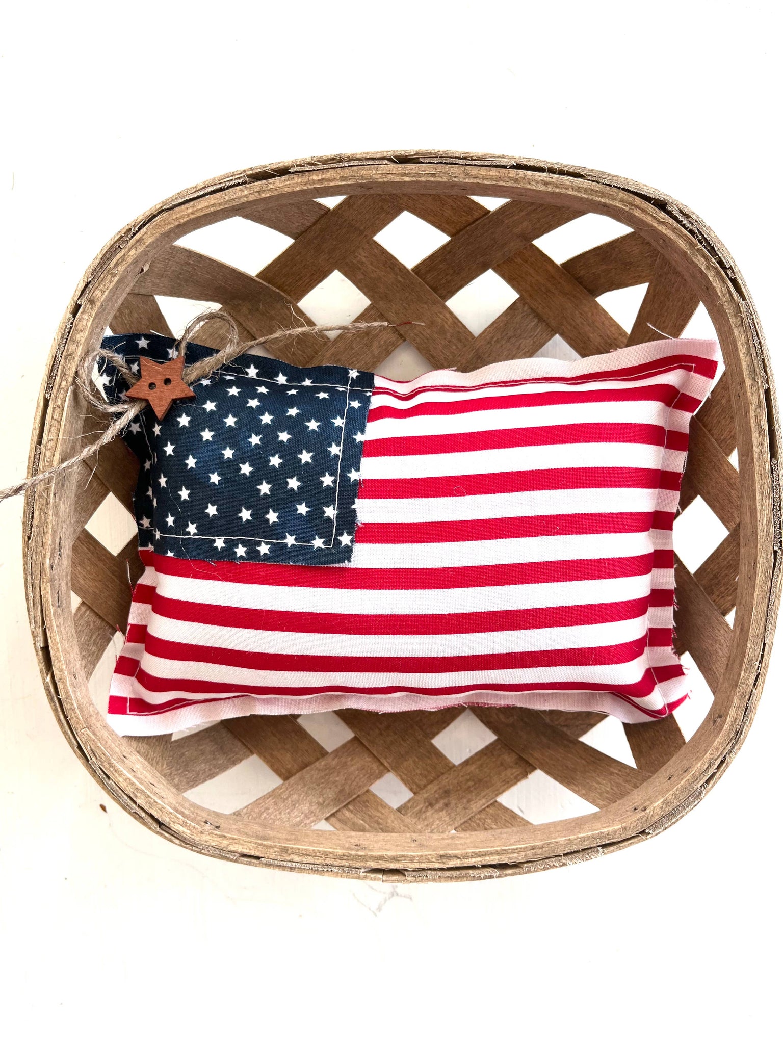 4th of July American Flag Mini Pillow | Home Decor: 6 Pack - Lulu Bella Boutique