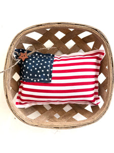 4th of July American Flag Mini Pillow | Home Decor: 6 Pack - Lulu Bella Boutique