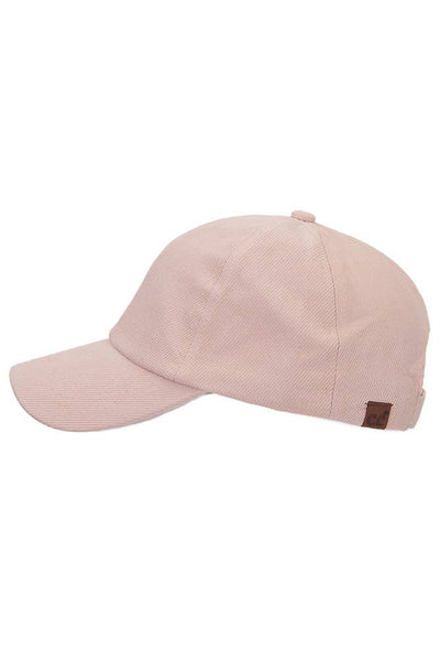 C.C Brushed Twill Baseball Cap: Gray