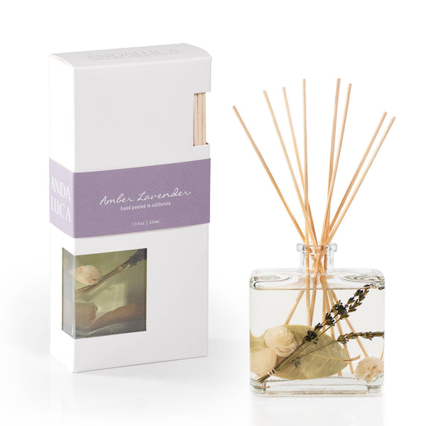 Amber Lavender Botanical Reed Diffuser - Lulu Bella Boutique