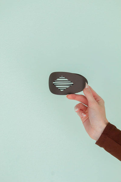 Diamond Cutout Claw Clip: Amber Tortoise - Lulu Bella Boutique