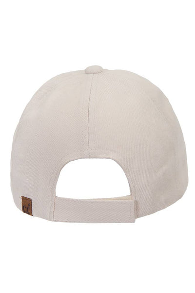 C.C Brushed Twill Baseball Cap: Gray