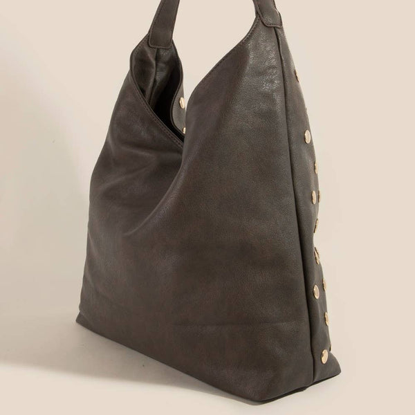 Studded Leather Handbag: GBK