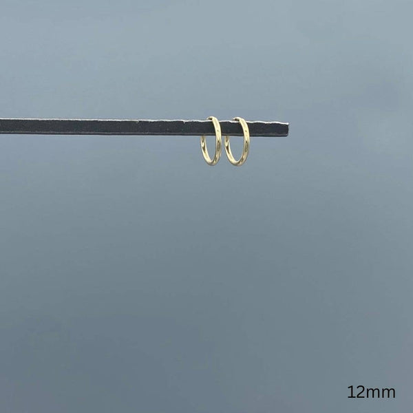 1.25mm Gold-filled Endless Hoops: 9mm - Lulu Bella Boutique