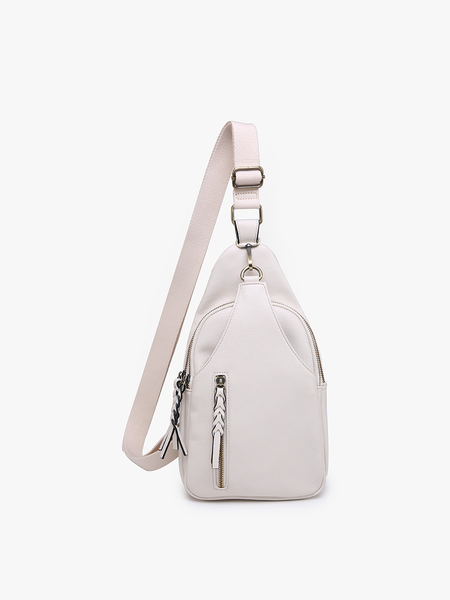 M2342 Nikki Dual Compartment Crossbody Sling Bag: Cow - Lulu Bella Boutique